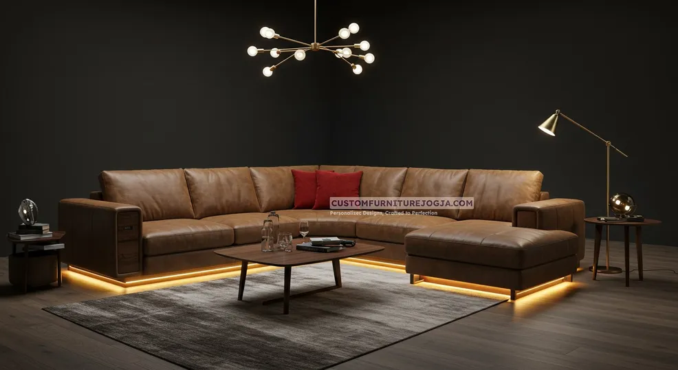 Jasa Pembuatan L Shape Sofa Jogja